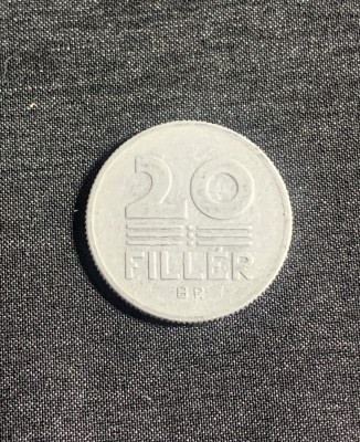 Moneda 20 filler 1971 Ungaria foto