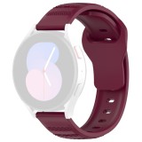 Curea pentru samsung galaxy watch 4/5/active 2, huawei watch gt 3 (42mm)/gt 3 pro (43mm), bordeaux