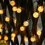 Ghirlanda luminoasa, LED, model Bubble, 50 becuri, 935cm, incarcare solara, lumina alb cald Household NewTrend