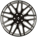Set 4 Capace Roti 15 inchi (R15) Dakar Negru-Gri, Compatibile Cu Renault