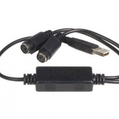 Cablu StarTech USBPS2PC, USB, PS/2 (Negru)