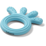 BabyOno Be Active Silicone Teether Octopus jucărie pentru dentiție Blue 1 buc