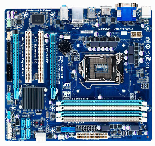 403. Placa de baza PC GIGABYTE GA-B75M-D3H