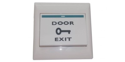 Buton exit plastic ST 86x86mm A6 foto