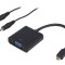 Cablu convertor negru 200mm