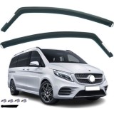 Paravanturi de vant pentru Mercedes VITO W447 2017+ Auto Masina Negru transparent 2 buc.