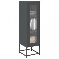 Gossi dulap inalt, antracit, 36x39x123 cm, otel laminat la rece