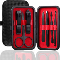 icure Set Kit pedichiură Set tuns pentru unghii pentru femei 32 în 1 Instrumente profesionale de îngrijire pentru îngrijire Kit pentru unghii, inclusi