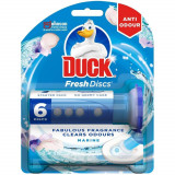 Odorizant WC DUCK, Fresh Discs, Marine, 72 ml, Odorizante WC, Duck WC Odorizant, Discuri Curatare Toaleta, Gel Curatare WC, Solutie WC Discuri, Curata