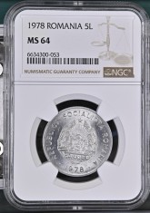Romania - 5 Lei 1978 - MS 64