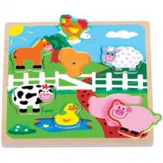 Puzzle New Classic Toys cu Sunete Ferma foto