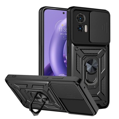 Husa Motorola Edge 30 Neo protectie camera Techsuit CamShield Series, negru foto