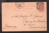 Great Britain 1905 Postal History Rare Postcard London Squared Circles D.297