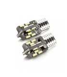 Set becuri LED auto T10 W5W 3W 240lm 6500K 12V Canbus pentru interior/portbagaj CARGUARD