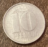 C50 - Moneda foarte veche - Germania Democrata DDR - 10 pfennig - 1978