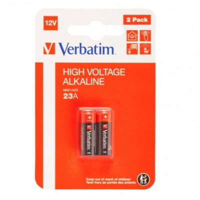 Verbatim V23A (MN21/A23) Battery Alkaline 12V 2 Pk foto