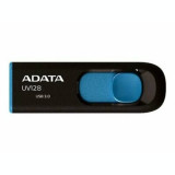 Cumpara ieftin Memorie USB 3.0 ADATA 32 GB retractabila carcasa plastic negru / albastru AUV128-32G-RBE
