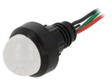 Lampa de Control LED Roșie/Verde 230V 13mm IP40