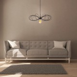Cumpara ieftin Lustra Hemdem Negru 58x58x112 cm