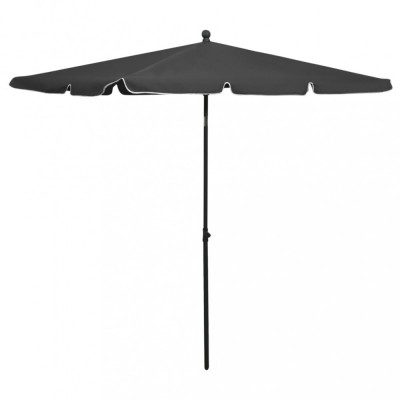 Umbrelă de grădină cu st&amp;acirc;lp, antracit, 210x140 cm foto