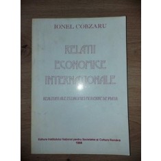 Relatii economice internationale- Ionel Cobzaru