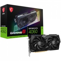 MSI Video Card Nvidia GeForce RTX 4060 GAMING X 8G, 8GB GDDR6, 128bit, 2595 MHz, 3072 CUDA Cores, PCIe 4.0, 3xDP, HDMI 2.1a, Dual Fan, 1x 8pin, 550W R