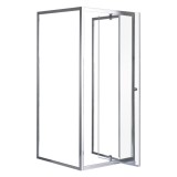Cumpara ieftin Cabină de duș pătrată flexibilă, montată pe perete, 90x90 cm, fără cădiță de duș