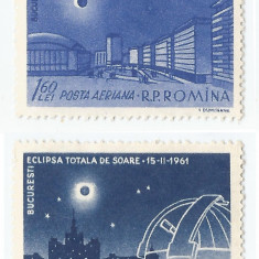 România, LP 520/1961, Eclipsa totala de Soare, MNH