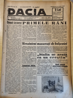 Dacia 13 iulie 1941-al 2-lea razboi mondial,americanii impotriva lui churchill foto