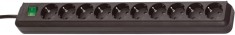 Prelungitor Brennenstuhl Eco-Line 10 prize, 3m H05VV-F 3G1,5 Negru