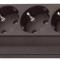 Prelungitor Brennenstuhl Eco-Line 10 prize, 3m H05VV-F 3G1,5 Negru