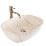 Lavoar pentru blat Rea Freja Travertine Matt