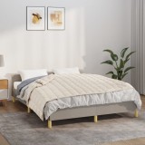 VidaXL Pătură grea, crem deschis, 140x200 cm, 6 kg, material textil