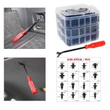 Set de clips de prindere cu rivete auto pentru masini, unealta de &icirc;ndepartare a trim-ului, 630 de piese Performance AutoTuning