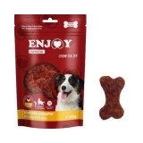 Cumpara ieftin Recompense pentru caini Enjoy Carnivore Chicken Chompin Oase cu orez, 100 g