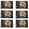 Set 6 Suport Farfurie Pufo Love Coffee 43cm, Protectie Masa, Antiderapant, Rezistent, Termoizolant