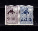 Cumpara ieftin Belgia 1957 &quot;Europa CEPT&quot; ,serie Michel 1070/1071 ( 5 &euro; ) , MNH