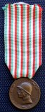 5.323 ITALIA WWI VITTORIO EMANUELE III MEDALIA DE RAZBOI 1915-1918
