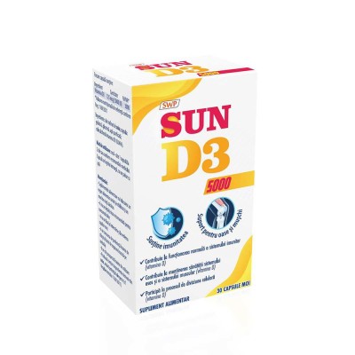 Sun D3 5000 UI 30 capsule Sun Wave Pharma foto