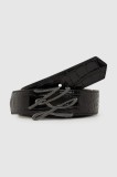 Karl Lagerfeld curea de piele cu două fețe culoarea negru, A4W33023