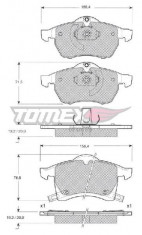 Set placute frana fata Opel - Astra G , Astra H , Zafira A - SPF65773 foto