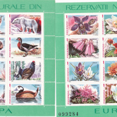 Romania 1987 - LP.1187 Rezervatii Naturale din Europa M/S 2v MNH