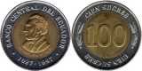 Ecuador 1997 - 100 sucres UNC