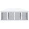 Pavilion/foisor pentru gradina/terasa, cadru metalic, cu plasa pentru insecte, alb si negru, 5.85x2.95x2.70 m GartenVIP DiyLine