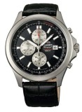 Cumpara ieftin Orient Sporty Chronograph FTT0T002B &ndash; Cronograf Quartz Japonez &ndash; Carcas? Titan 47 mm &ndash; 100 m &ndash; Curea Piele
