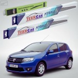 Cumpara ieftin Ștergătoare Dacia Sandero II 2014-2015 | Set Față și Spate Hibrid &ndash; TeamCar&reg;