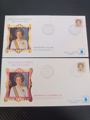 Lot 2 FDC Olanda 1982 foto