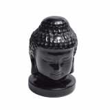 Statueta feng shui din obsidian capul lui buddha 10cm, Stonemania Bijou