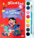 Disney. Stitch. Sa pictam impreuna! Carte de colorat cu pensula si acuarele - Disney