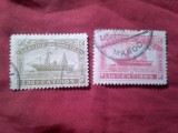 2 Timbre Maroc 1897 - locale , curier - NAVE - valorile 10 si 20c stampilate